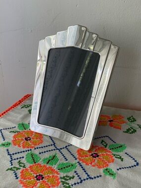Vintage Silver Art Deco Picture Frame 5x7